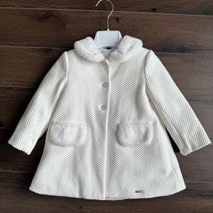 Mayoral White Coat 24m / 2 years old girl